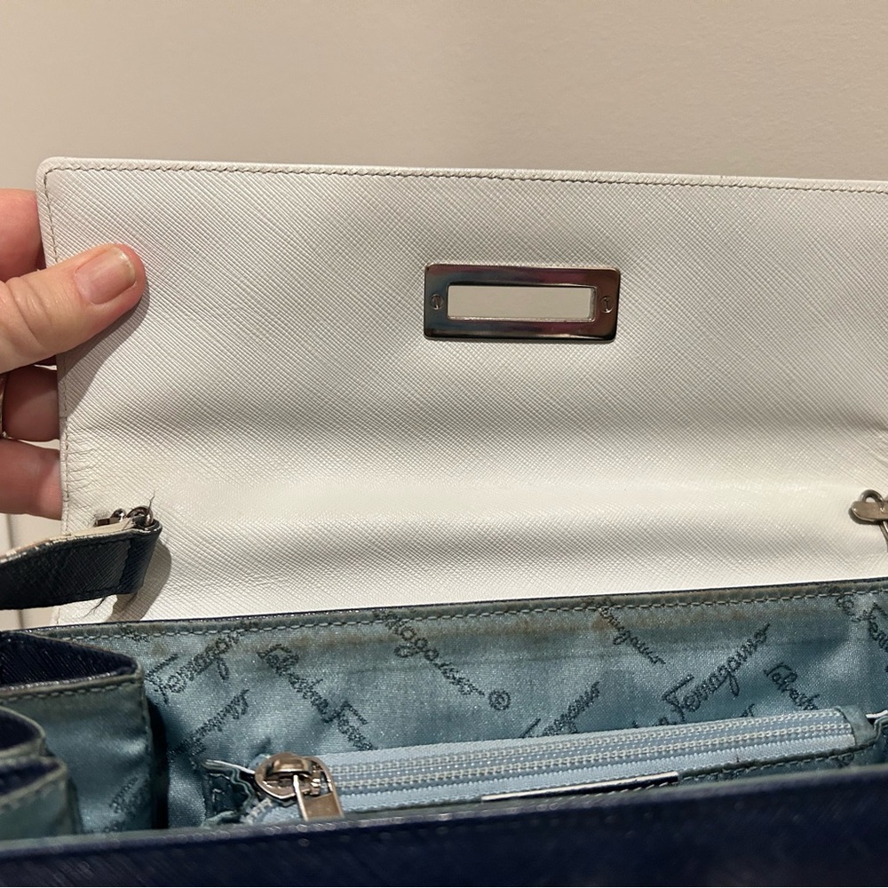 Salvatore Ferragamo Dark Blue Satchel - Picture 5 of 8
